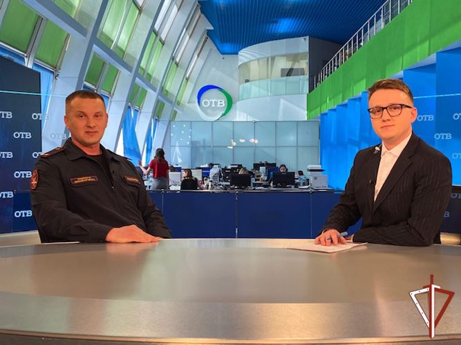     Офицер Росгвардии рассказал телезрителям о поступлении на службу в ряды ведомства (видео)