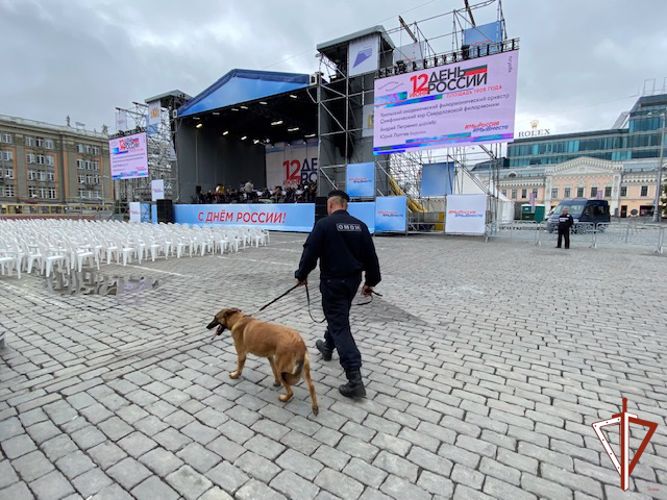 Росгвардия обеспечила правопорядок шествия ко Дню России в Екатеринбурге