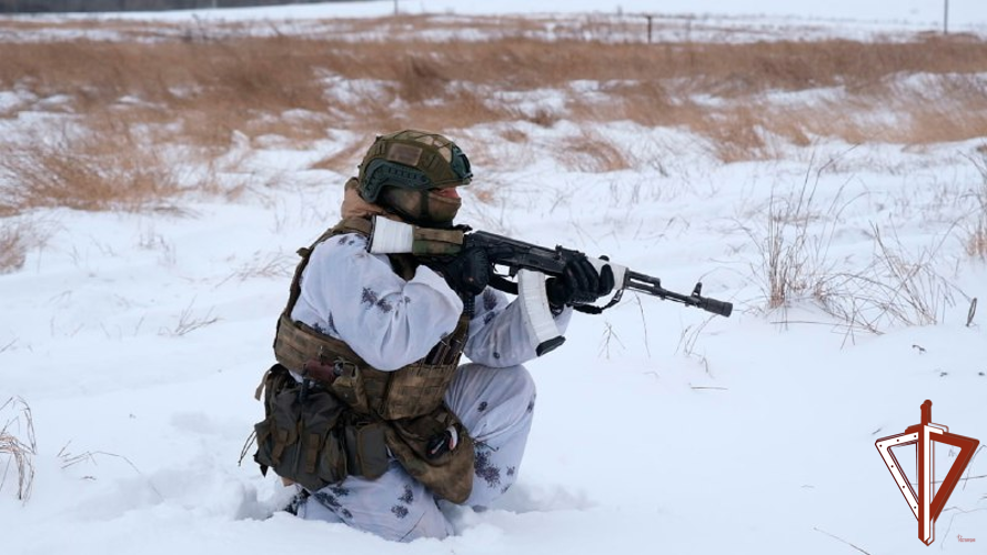 Росгвардия показала кадры боевой подготовки спецназа ведомства в ЛНР (видео)