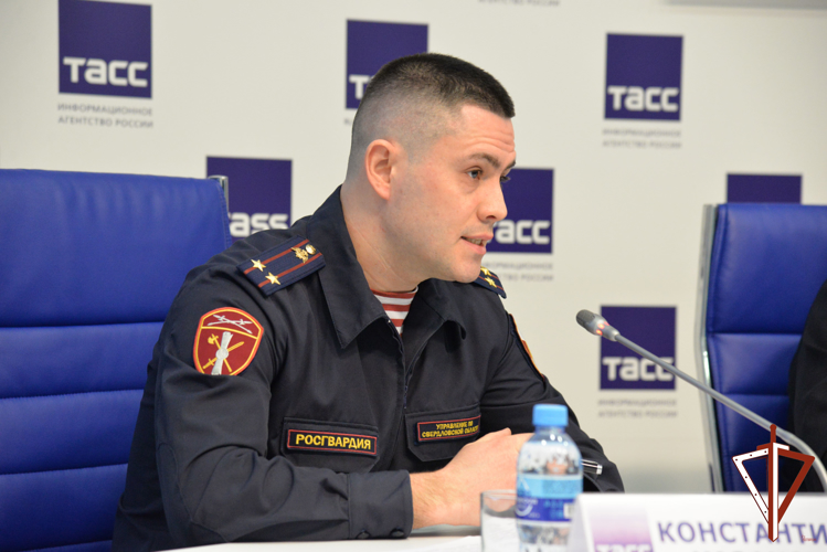 Представитель Росгвардии принял участие в пресс-конференции, посвященной выборам Президента Российской Федерации