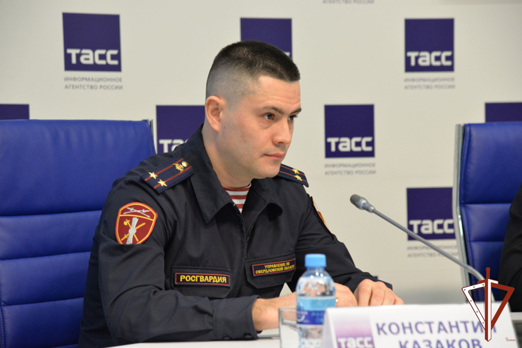 Представитель Росгвардии принял участие в пресс-конференции, посвященной выборам Президента Российской Федерации