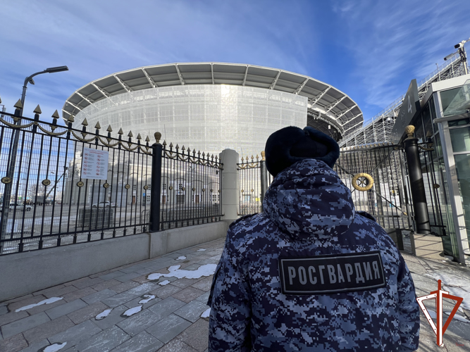 В Екатеринбурге Росгвардия обеспечила правопорядок на футбольном матче Российской  Премьер-Лиги