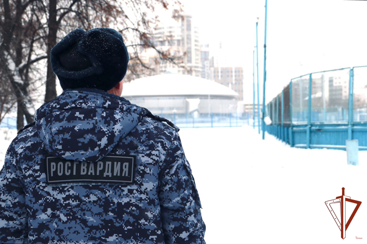 В Екатеринбурге Росгвардия обеспечила охрану порядка на чемпионате России по баскетболу