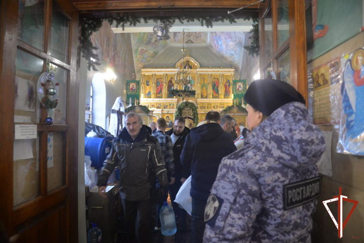В Свердловский области Росгвардия обеспечила правопорядок во время празднования Крещения Господня
