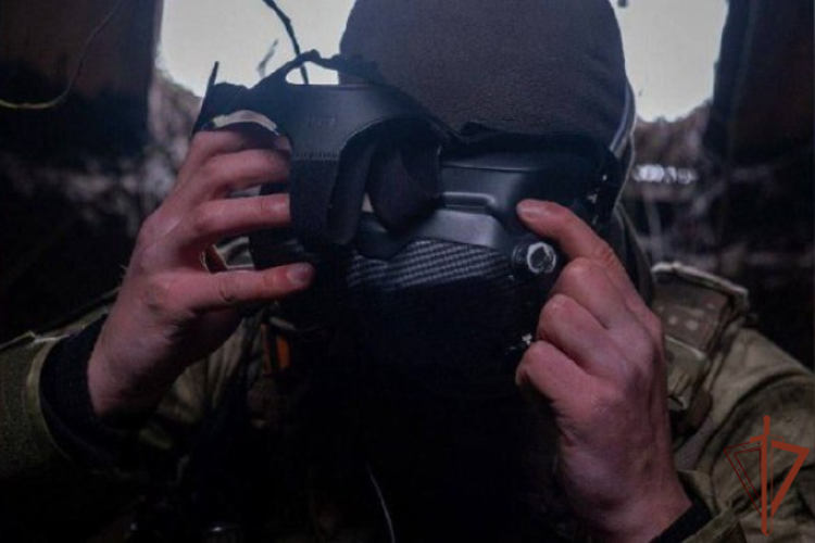 Операторы БПЛА Росгвардии уничтожили боевиков ВСУ с помощью ударного FPV-дрона