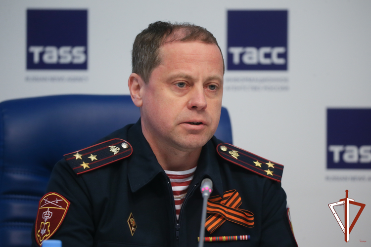 Представитель Управления Росгвардии по Свердловской области принял участие в пресс-конференции, посвященной празднованию 80-летия Великой Победы