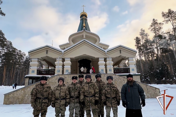 Росгвардейцы в светлый праздник Рождества Христова посетили урочище Ганина яма