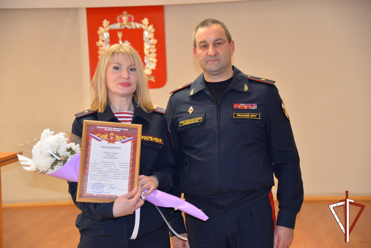В Екатеринбурге прошло торжественное мероприятие, посвященное Дню образования подразделений государственного контроля и лицензионно-разрешительной работы Росгвардии