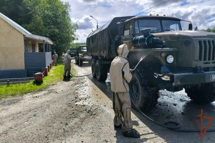 В Уральском округе Росгвардии завершился учебно-методический сбор с подразделениями радиационной, химической и биологической защиты
